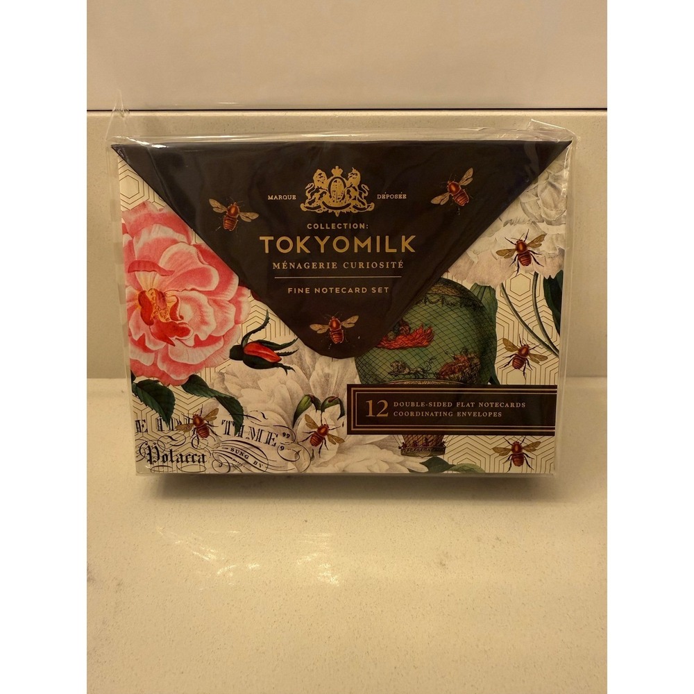 TokyoMilk Sealing‎ Wax Stamp & Menagerie Curiosite Notecard Set Gift Bundle NWT - Picture 2 of 7